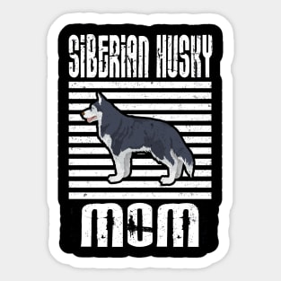 Siberian Husky Mom Proud Dogs Sticker